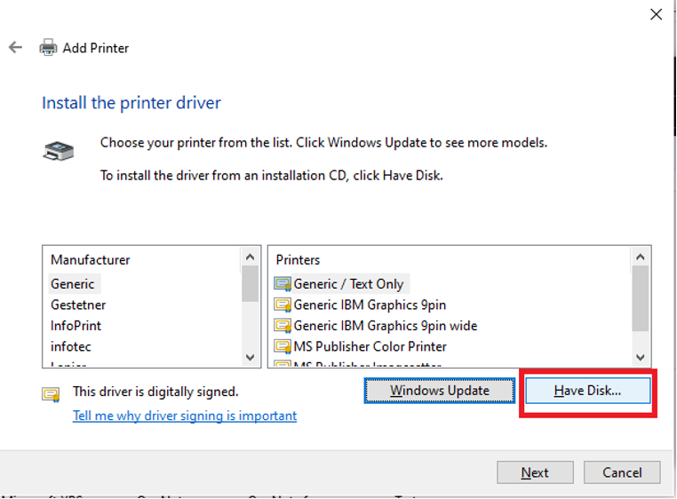 How to install Ricoh Universal Driver